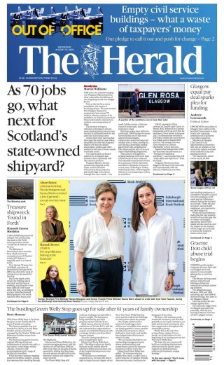 The Herald Scotland frontpage thumbnail