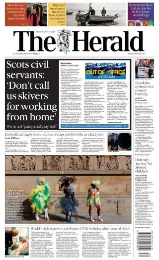 The Herald Scotland frontpage thumbnail