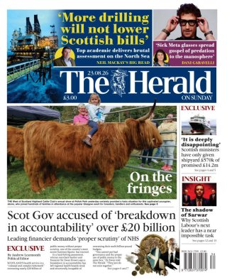 The Herald Scotland frontpage thumbnail