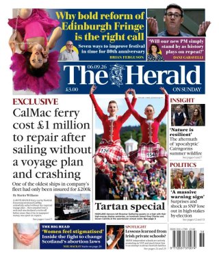 The Herald Scotland frontpage thumbnail