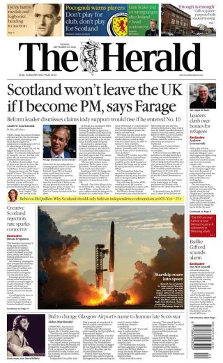 The Herald Scotland — 29 Sep 2026 • 02:50