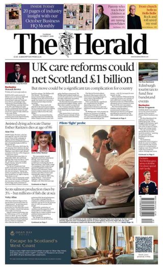 The Herald Scotland frontpage thumbnail
