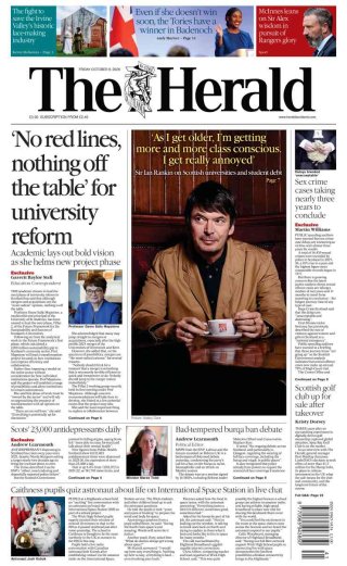 The Herald Scotland frontpage thumbnail