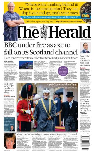 The Herald Scotland frontpage thumbnail