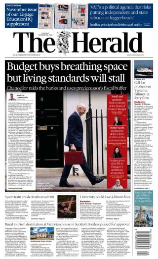 The Herald Scotland frontpage thumbnail