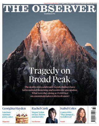 The Observer frontpage thumbnail