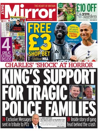 Daily Mirror frontpage thumbnail