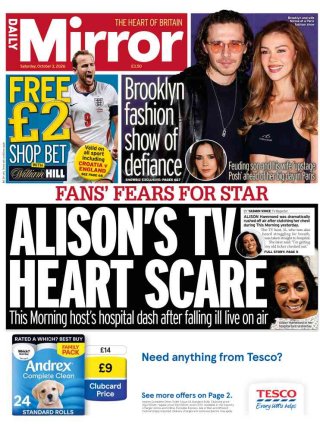 Daily Mirror — 03 Oct 2026 • 00:20