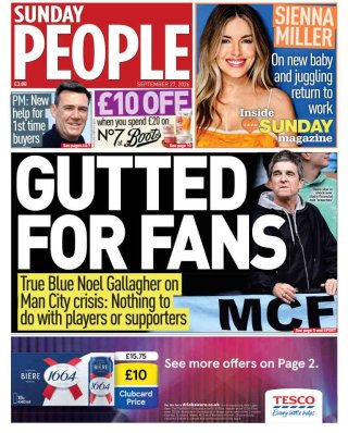 Sunday People frontpage thumbnail