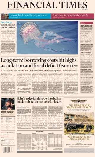 The Financial Times frontpage thumbnail