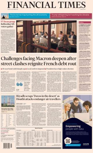 The Financial Times frontpage thumbnail