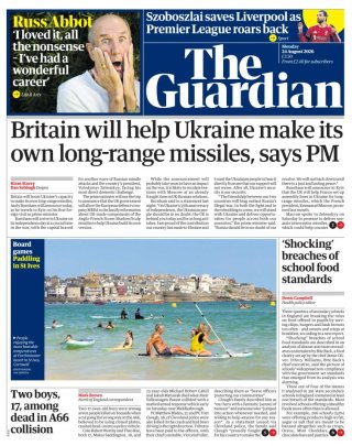The Guardian frontpage thumbnail