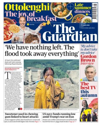 The Guardian frontpage thumbnail