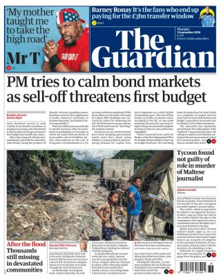 The Guardian frontpage thumbnail