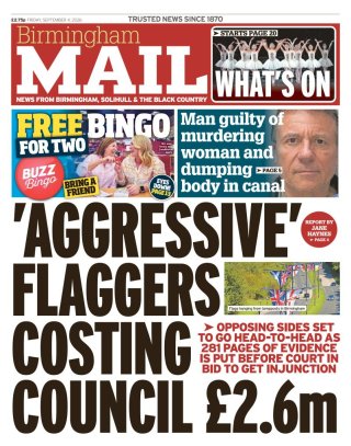 Birmingham Mail frontpage thumbnail