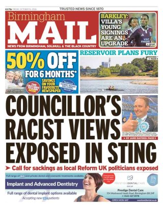 Birmingham Mail frontpage thumbnail