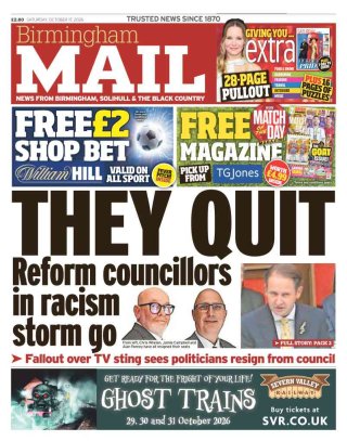 Birmingham Mail frontpage thumbnail