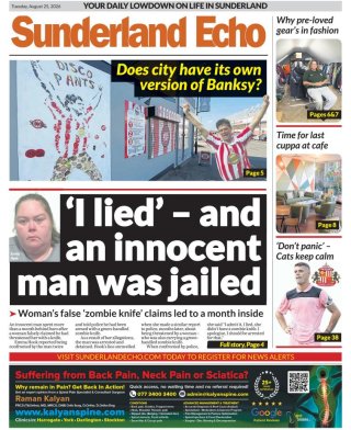 Sunderland Echo frontpage thumbnail