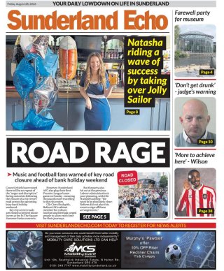 Sunderland Echo frontpage thumbnail