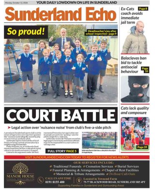 Sunderland Echo frontpage thumbnail