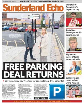 Sunderland Echo frontpage thumbnail
