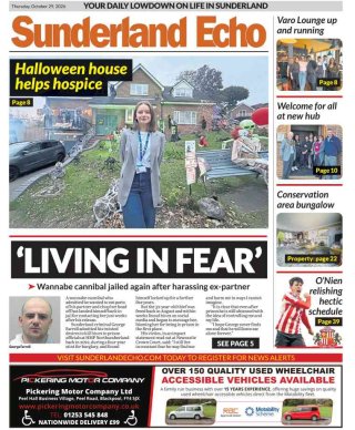 Sunderland Echo frontpage thumbnail