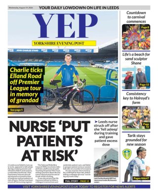 Yorkshire Evening Post frontpage thumbnail