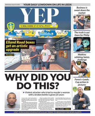 Yorkshire Evening Post frontpage thumbnail