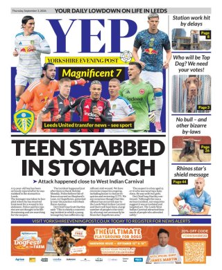 Yorkshire Evening Post frontpage thumbnail
