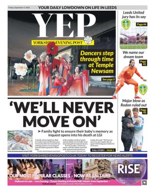 Yorkshire Evening Post frontpage thumbnail