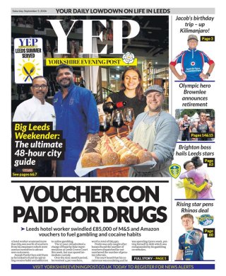 Yorkshire Evening Post frontpage thumbnail