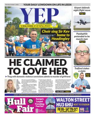 Yorkshire Evening Post frontpage thumbnail