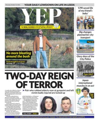 Yorkshire Evening Post frontpage thumbnail