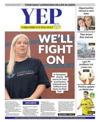 Yorkshire Evening Post frontpage thumbnail