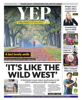 Yorkshire Evening Post frontpage thumbnail