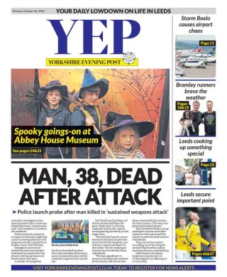 Yorkshire Evening Post frontpage thumbnail