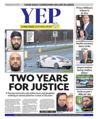 Yorkshire Evening Post frontpage thumbnail