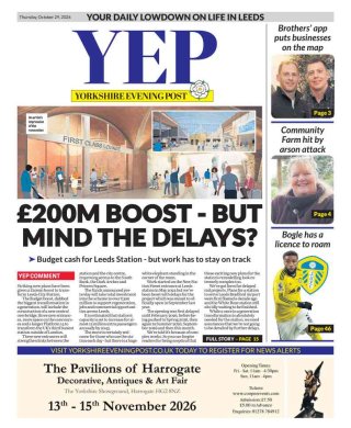 Yorkshire Evening Post frontpage thumbnail