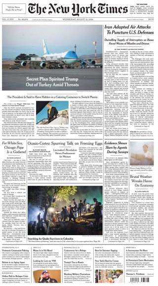The New York Times frontpage thumbnail