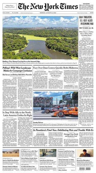 The New York Times frontpage thumbnail