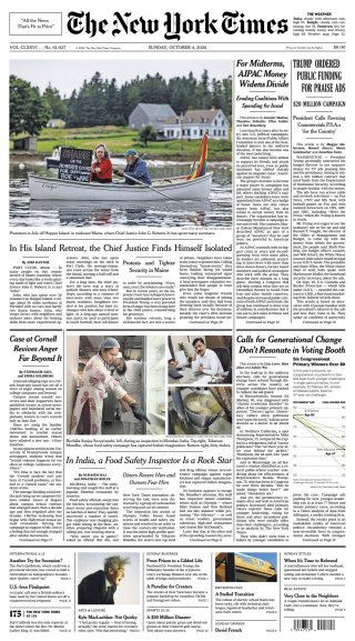 The New York Times frontpage thumbnail