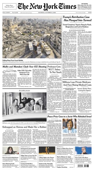 The New York Times frontpage thumbnail