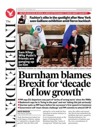 The Independent frontpage thumbnail