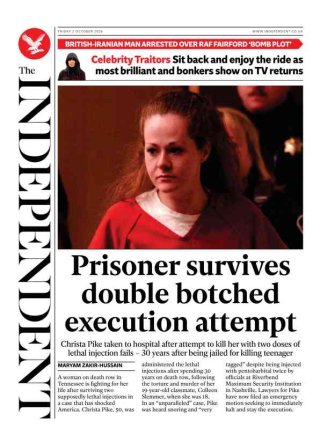 The Independent frontpage thumbnail