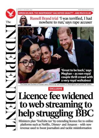 The Independent frontpage thumbnail