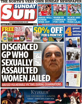 Sunday Sun frontpage thumbnail