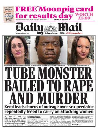 Daily Mail — 08 Aug 2026 • 01:01