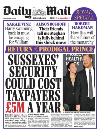 Daily Mail frontpage thumbnail