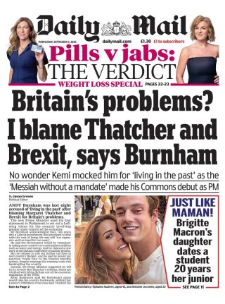 Daily Mail frontpage thumbnail