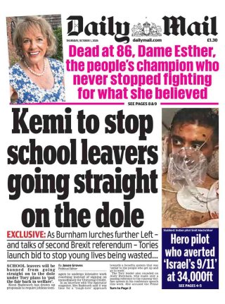 Daily Mail frontpage thumbnail